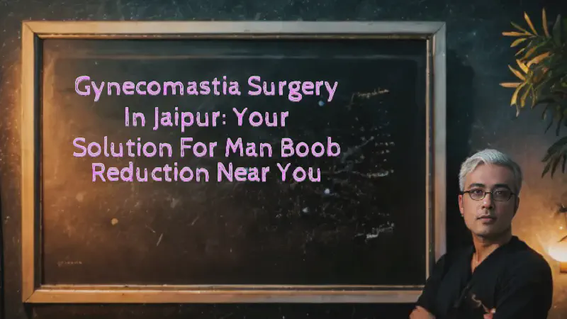 Featured image of post Gynecomastia Surgery in Jaipur: Your Solution for Man Boob Reduction Near You